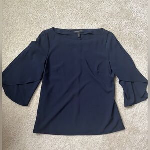 Banana Republic Navy Blue 3/4 Sleeve Blouse XS